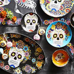 Day of the Dead Dinner Plates