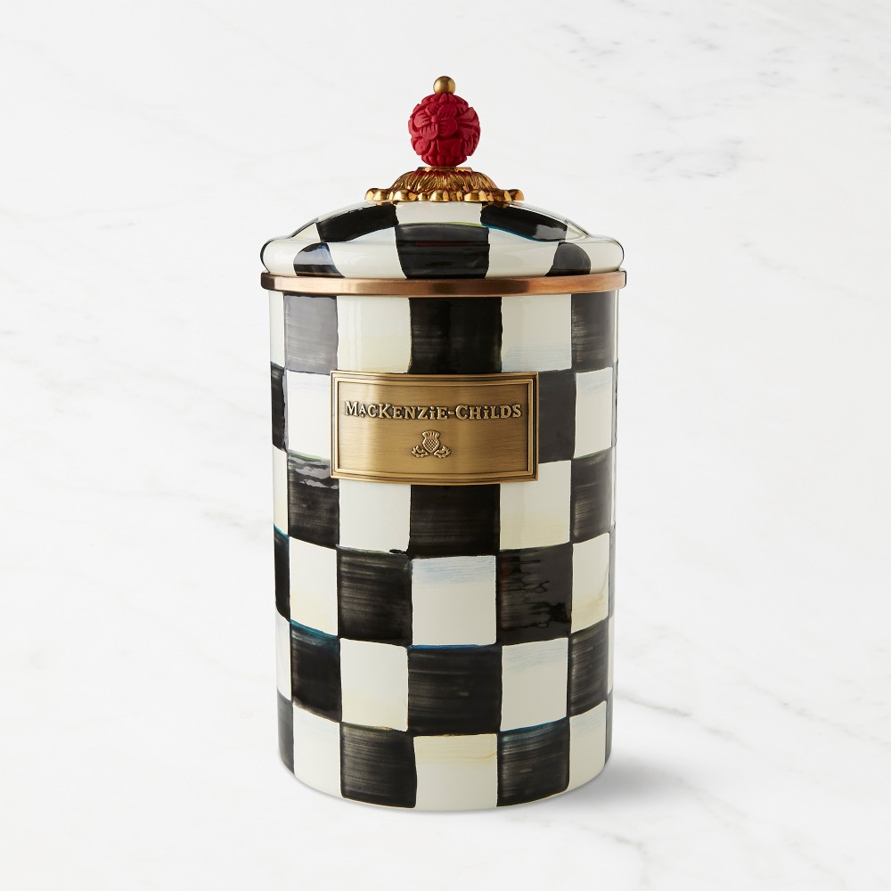 MacKenzie-Childs Large Courtly Check Canister