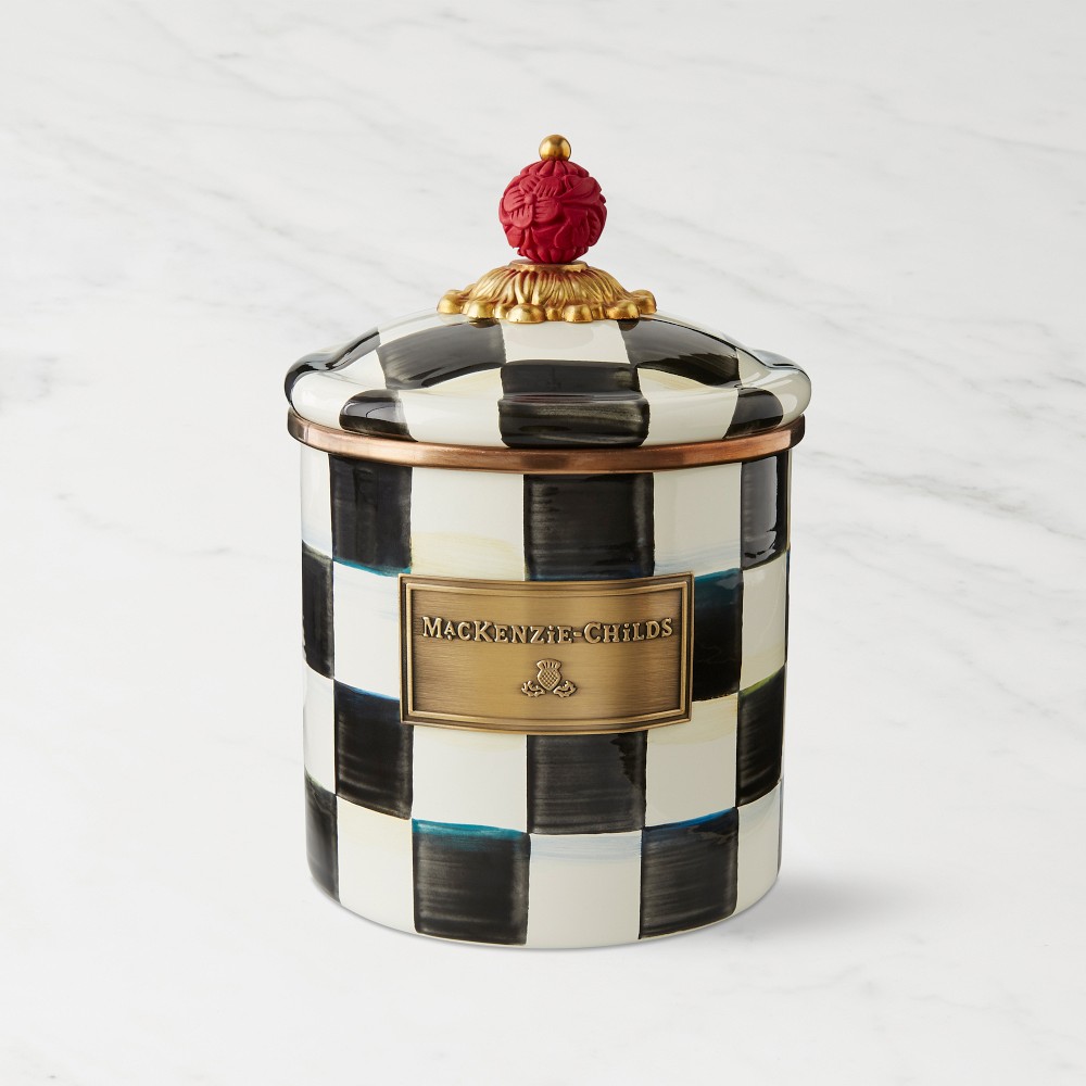 MacKenzie-Childs Mini Courtly Check Canister