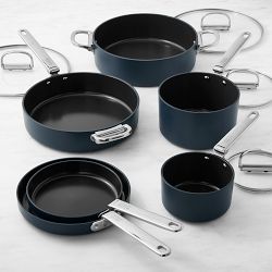 Joseph Joseph Ceramic Nonstick Space-Saving 10-Piece Cookware Set with Folding Handles