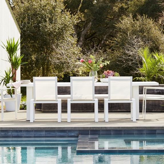 Santa Barbara Outdoor Metal Rectangular Dining Table (124")