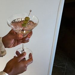 Waterford Lismore Diamond Martini Glasses