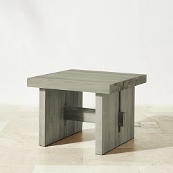 San Clemente Outdoor Grey Teak Side Table (24.5&quot;)