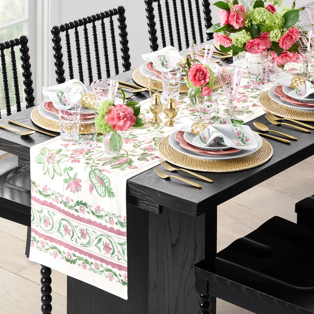 Painted Vine Table Runner
