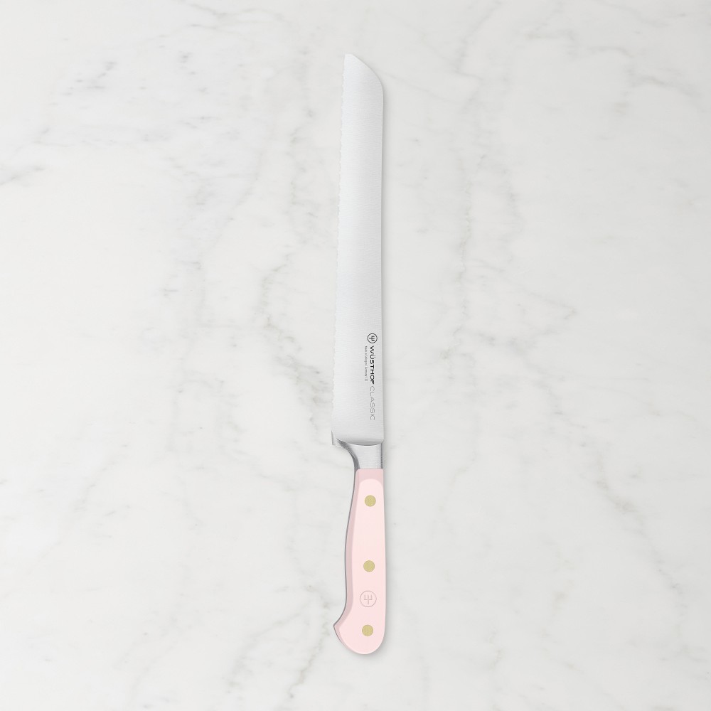 Pink Wüsthof Classic Double-Serrated Bread Knife, 9"