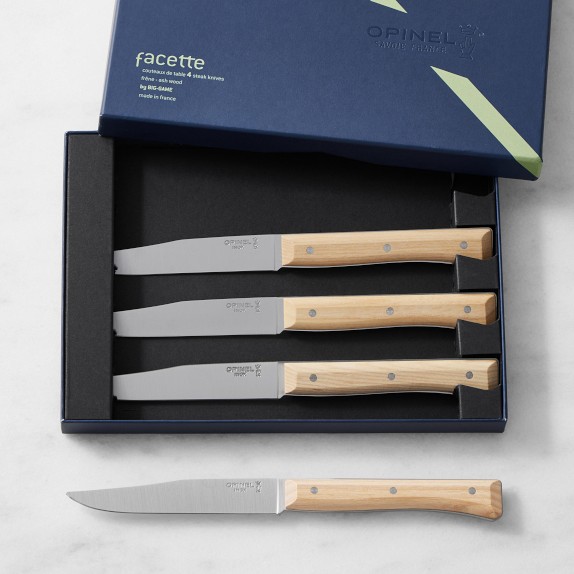 Opinel Facette Ashwood Steak Knives, Set of 4