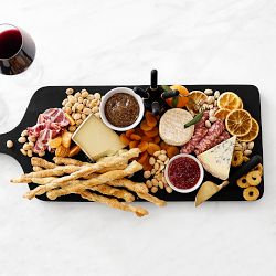 Black Wood Rectangular Cheese Board