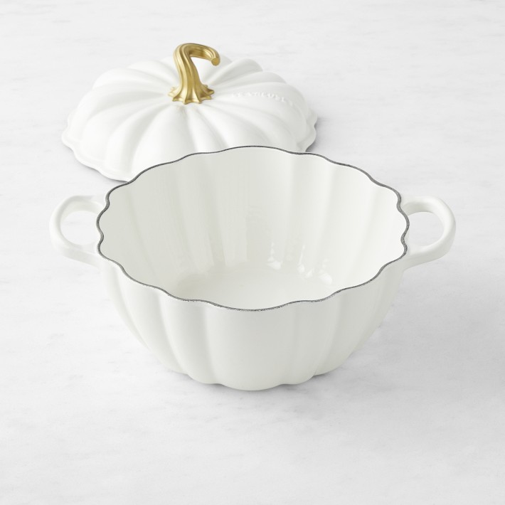 Le Creuset 4-Qt Pumpkin Cocotte Enameled Cast Iron | Williams Sonoma