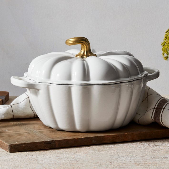 Le Creuset 4-Qt Pumpkin Cocotte Enameled Cast Iron | Williams Sonoma