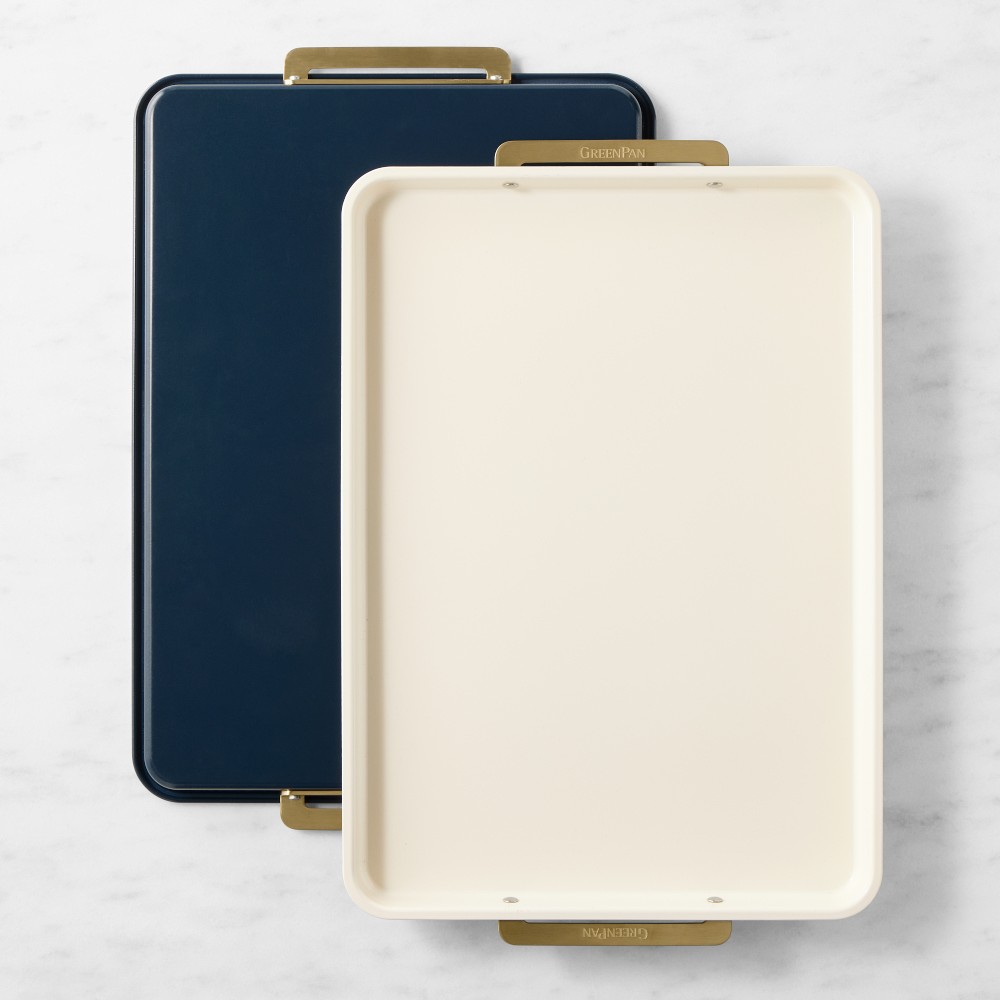 GreenPan™ Reserve Ceramic Nonstick Bakeware Half Sheet Pan - Oxford Blue, Set of 2