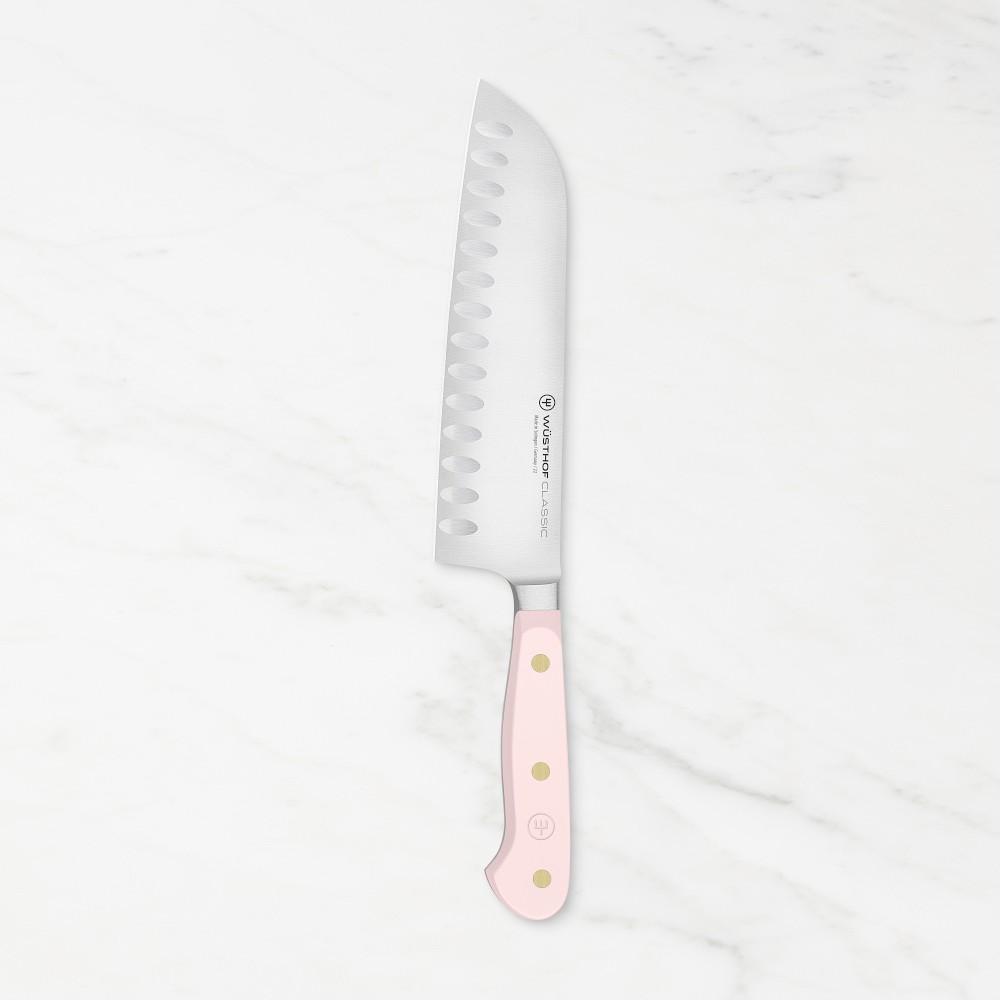 Pink 7" Wüsthof Classic Hollow-Edge Santoku Knife