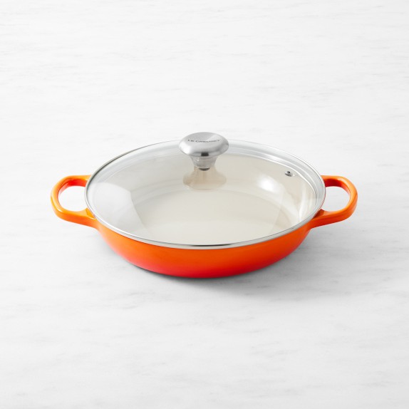 Le Creuset Signature Enameled Cast Iron Braiser with Glass Lid, 2 1/4-Qt.