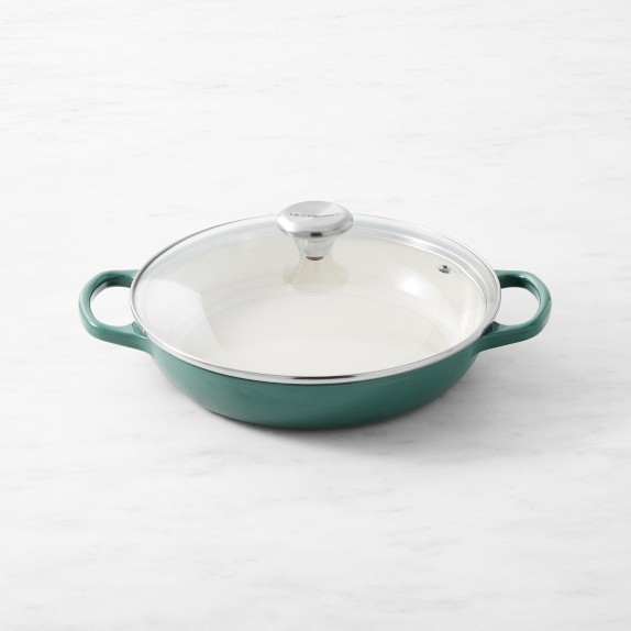 Le Creuset Signature Enameled Cast Iron Braiser with Glass Lid, 2 1/4-Qt.