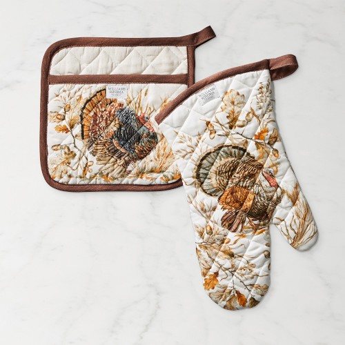 Autumn Plymouth Turkey Oven Mitt & Potholder Set