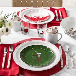 PEANUTS&#8482; x Williams Sonoma Charlie Brown Christmas Small Plates, Set of 4