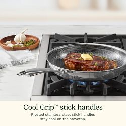 Cuisinart FusionElite+ Hybrid Stainless-Steel Ceramic Nonstick Covered Skillet Set