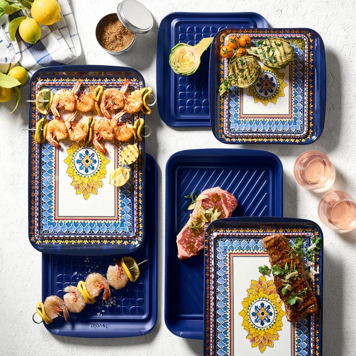 Sicily 4-Piece Grill Marinade & Prep Trays | Williams Sonoma