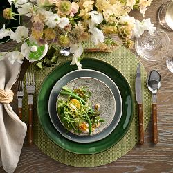 AERIN x Williams Sonoma Braided Woven Napkin Rings, Set of 4