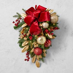 'Twas the Night Before Christmas Pre-Lit Faux Chair Swag