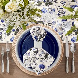 White Floral Table Runner