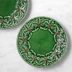 Bordallo Pinheiro Holly Berry Salad Plates