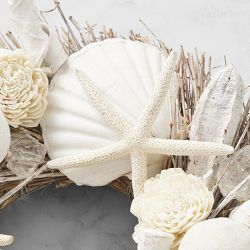 Bleached Fleur De Sel Live Wreath