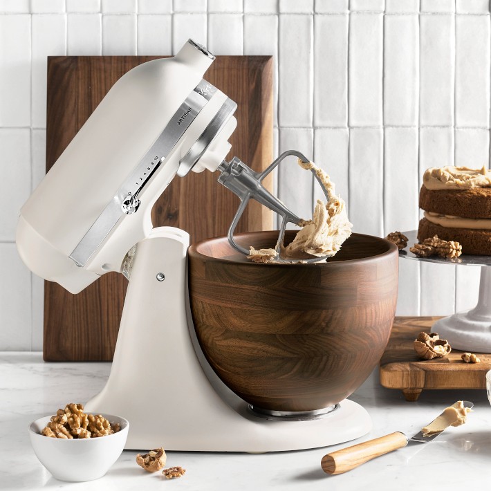 KitchenAid® Porcelain Artisan Stand Mixer with Walnut Bowl, 5-qt