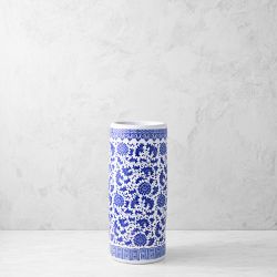 Ginger Jar Umbrella Holder, Floral Vines