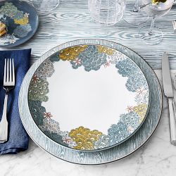 Scalamandré x Williams Sonoma Sea of Trees Dinner Plates
