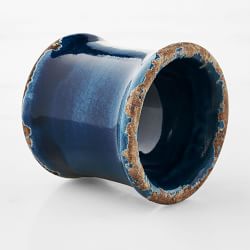 Rustic Ceramic Napkin Rings, Set of 4