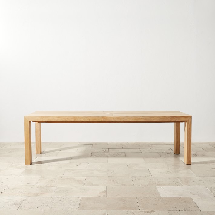 Larnaca Teak Extendable Outdoor Dining Table | Williams Sonoma