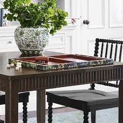 Fern Forest Printed Jute Backgammon