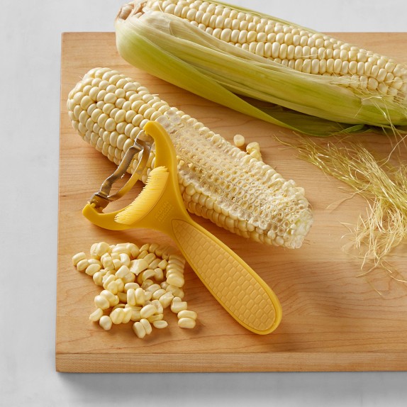Kuhn Rikon Corn Zipper with Desilker Brush | Vegetable Tool