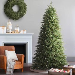 Balsam Hill Most Realistic Silverado Slim Pre-Lit Faux Tree, 6'-9'