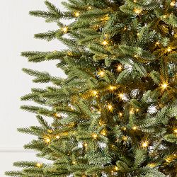 Balsam Hill Most Realistic Silverado Slim Pre-Lit Faux Tree, 6'-9'