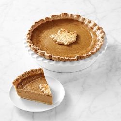 Jane's Sweet Things Pumpkin Pie with Leaf, Serves 8-10