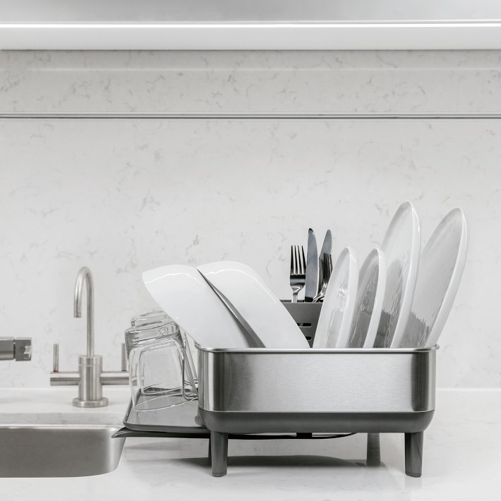 simplehuman™ Compact Kitchen Dish Rack Williams Sonoma