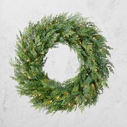 OPEN BOX: Balsam Hill Cedar Woods Pre-Lit Faux, 28", LED Clear