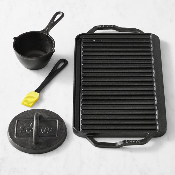 Lodge Seasoned Cast Iron Outdoor 4-Piece Cookware Set