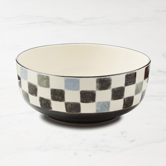 MacKenzie-Childs Stoneware Check Serving Bowl | Williams Sonoma