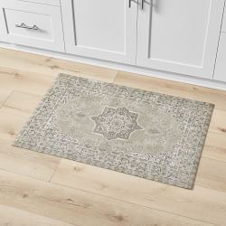 Williams Sonoma Faux Knotted Rug Comfort Mat, Gray