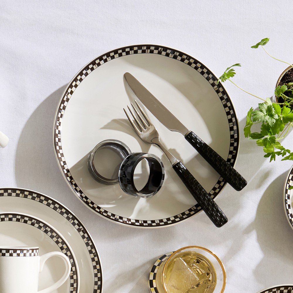 MacKenzie-Childs Everyday Stoneware Dinner Plates 8