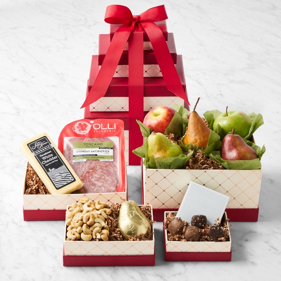 Manhattan Fruitier Holiday Fruit, Cheese & Chocolate Gift Tower