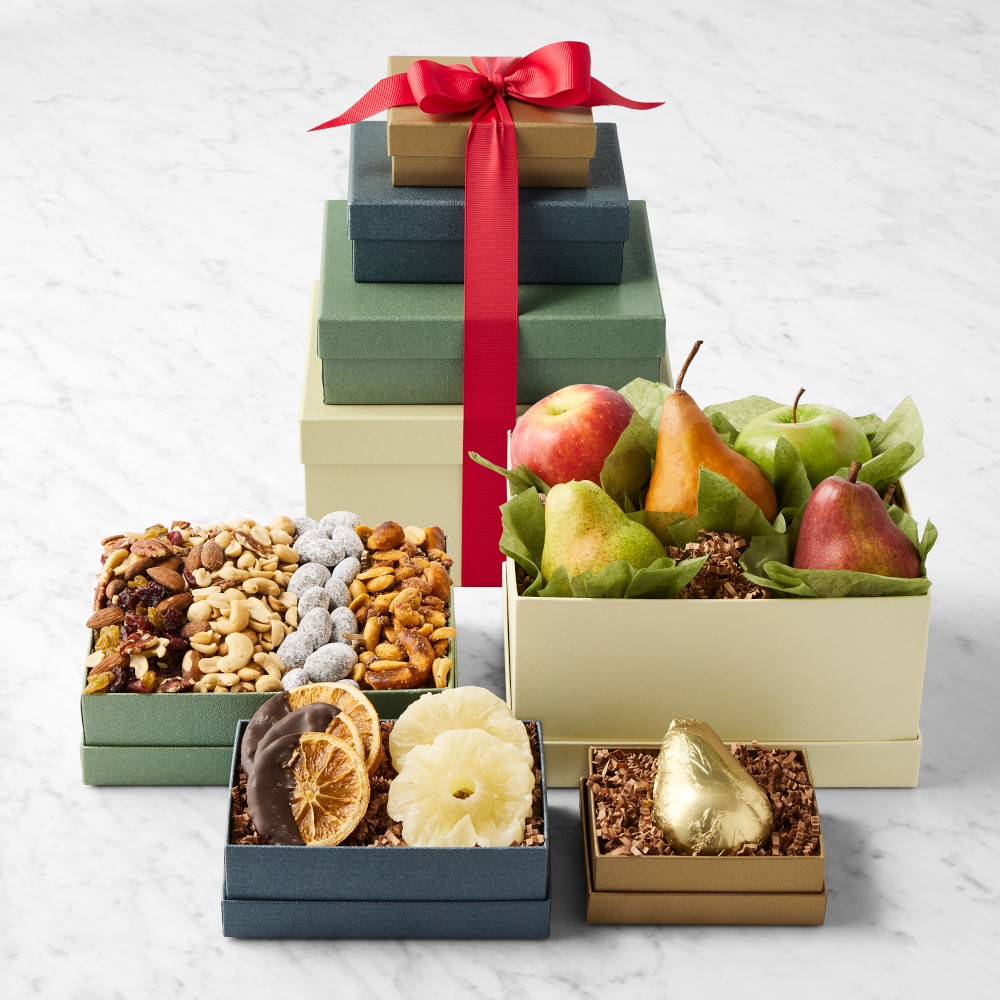 Manhattan Fruitier Fruit, Confection And Snacks Gift Tower