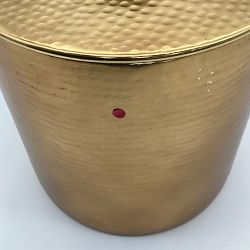 OPEN BOX: Antique Brass Ice Bucket with Tongs