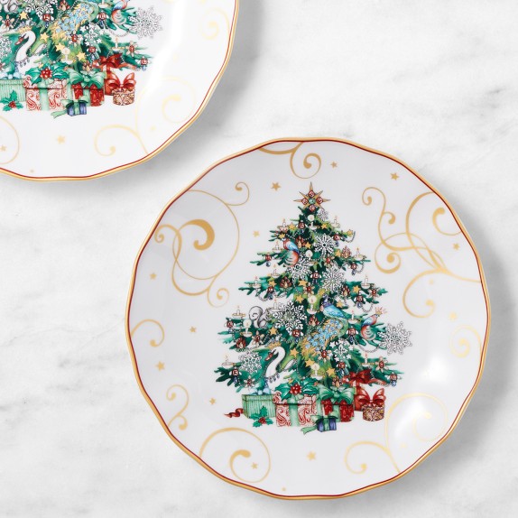 Twas the Night Before Christmas Salad Plates - Set of 4 - Mixed