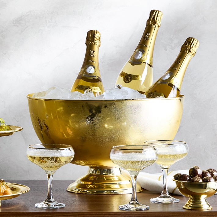 Heirloom Gold Champagne Bucket | Luxury Barware | Williams Sonoma