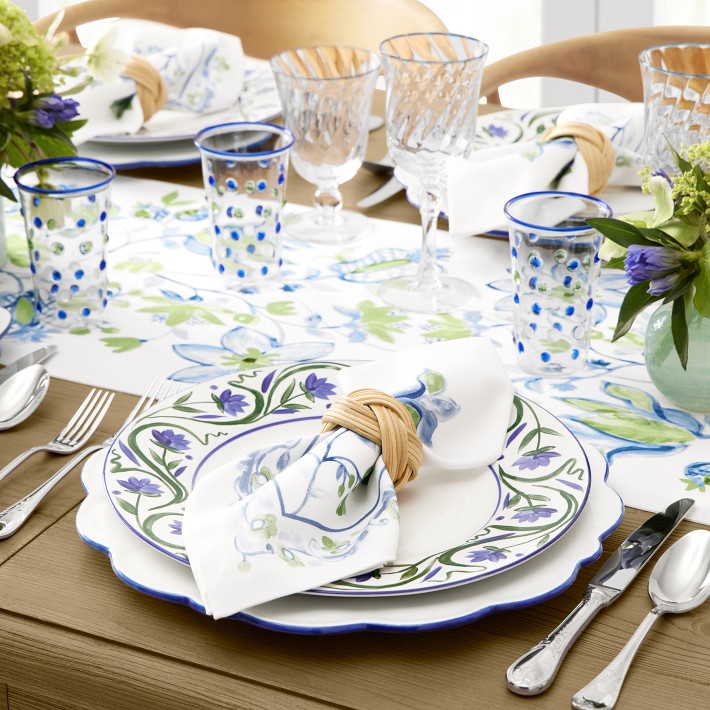 Painted Vine Table Runner | Williams Sonoma