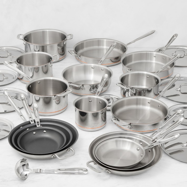 All-Clad Copper Core® 25-Piece Mixed Material Cookware Set