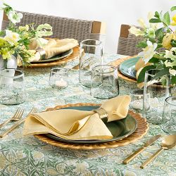 Morris &amp; Co. x Williams Sonoma Bluebell Outdoor Tablecloth